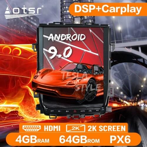 Car Radio For Toyota Alphard 2008-2015 Android Multimedia Player Tesla Vertical Screen GPS Navigation Stereo Audio Head Unit DSP