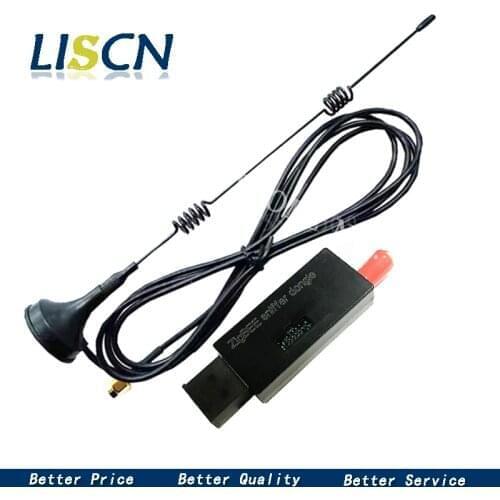 Wireless Zigbee CC2531 2540 Sniffer Bare Board Packet Protocol Analyzer USB Interface Dongle Capture Packet Module 8DBI Antenna