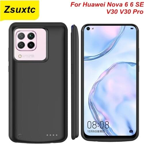 6800Mah For Huawei Nova 6 6 SE Honor V30 V30 Pro Battery Case Charger Case Cover Power Bank For Huawei Honor V30 Battery Case