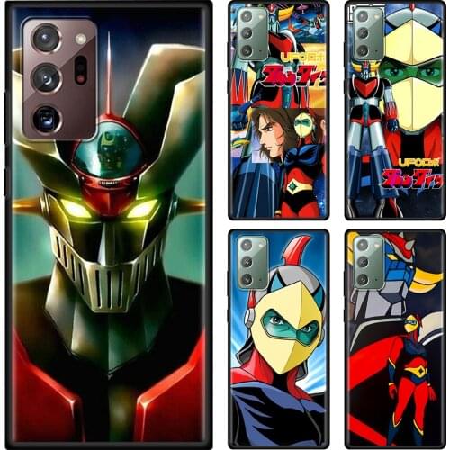 UFO Robot Goldorak Phone Case For Samsung Note 20 Ultra 10 Lite Plus 9 8 Shell Black TPU Silicone Cover Capa Fundas Para Coque