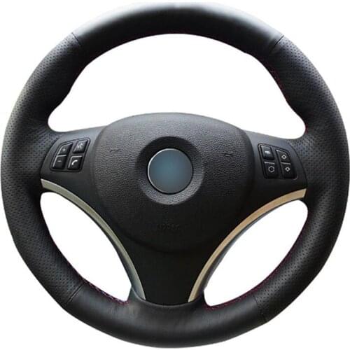 DIY Sewing-on PU Leather Steering Wheel Cover Exact Fit For BMW E90 320i 325i 335i