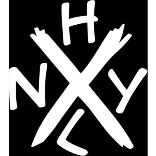 Black/Sliver NYHC New York Hardcore Car Decals Window Bumper Vinyl Car Body sticker Art Decals Waterproof Removable S1231