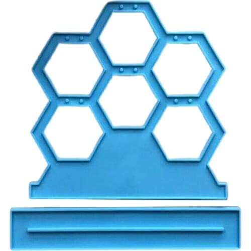 Epoxy Resin Mold Handmade Honeycomb Earrings Pendant Casting Silicone Mould DIY Crafts Jewelry Making Tool W0YA