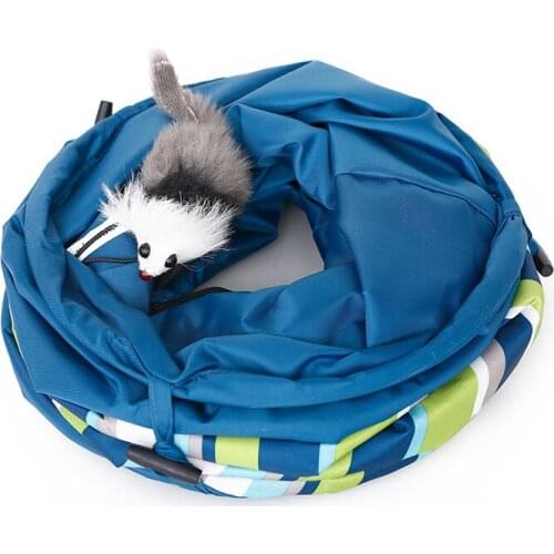 Gravel Pattern Cat Single Hole Tunnel Funny Cat Toy Cat Swing Cat Tunnel Cat Stairs Cat Passage Cat Litter Pet Toy Supplies