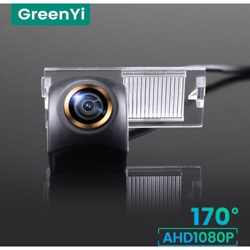 GreenYi 1080P HD 170° Car Rear View Camera For Peugeot 301 308 405 508 C4 C5 3008 307 Hatchback Citroen E-Elyse Reverse AHD 4pin