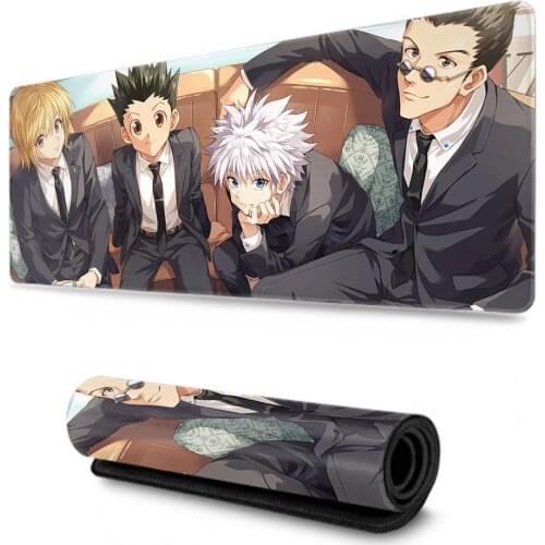 Anime hunter x Hunter mouse pad 80X30 Game 2mm MousePad Oversized Laptop Keyboard Pad Table Mat for playing games