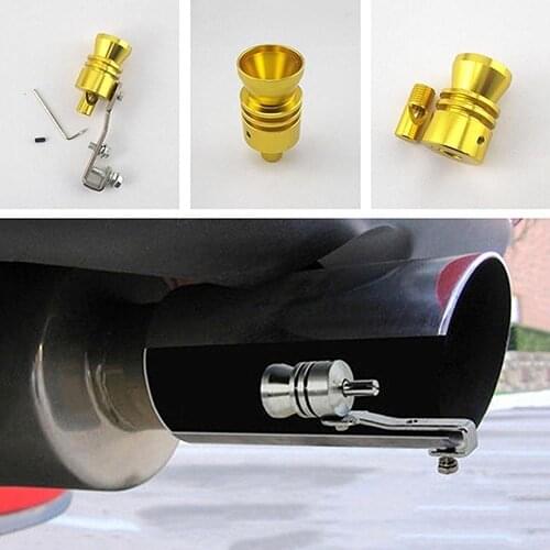 80% Hot Sales!! Universal Car Turbo Sound Muffler Exhaust Pipe Blow-off Vale Simulator Whistle