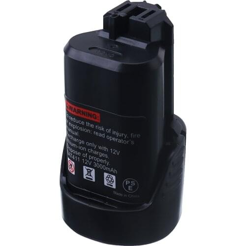 For Bosch 10.8V 3000mAh Li-ion Drill 2 607 336 013, 2 607 336 014 2 607 336 333 12V 3.0Ah BAT411 Power Tools Battery