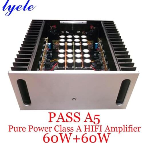 Pure Class A Power Amplifier PASS A5 Fever Grade Pure Final Class A HIFI Power Amplifier 60W+60W