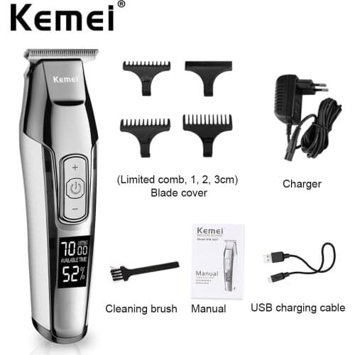 Fourth Gear Hair Clipper Hair Trimmer For Men Rechargeable 0mm Shaver Trimmer Beard Barber Hair Cutting Machine For Men Hair Cut