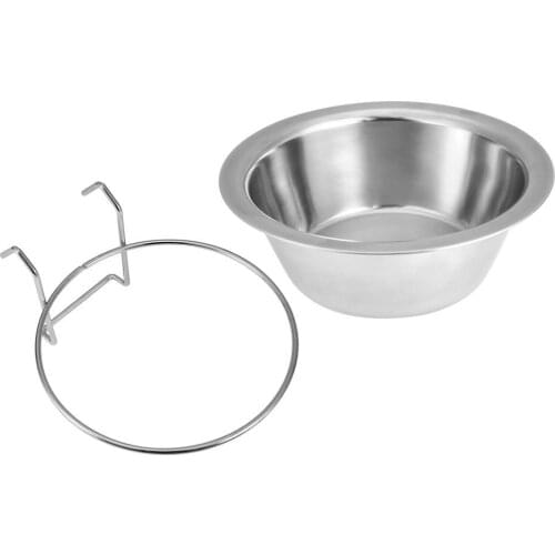 Stainless Steel Pet Dog Bowl Food Water Drinking Cage Cup Hanger Food Water Bowl Travel Bowl For Pet Feeding Tools Hot Sale