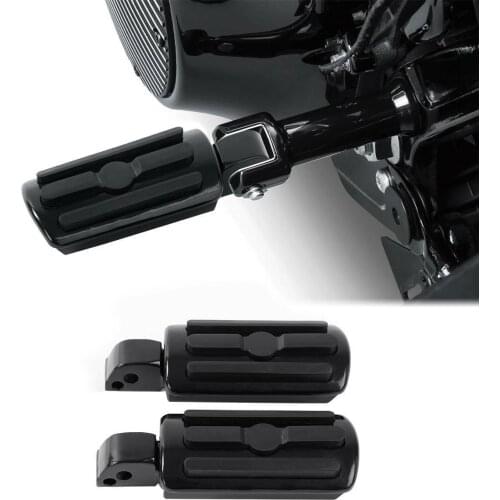 Motorcycle Black Foot Pegs Footpegs Fits For Harley Softail Slim Fat Bob Low Rider 2018-2020