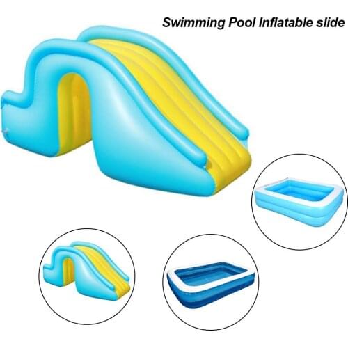Inflatable Waterslide Wider Steps Portable and Joyful Swimming Pool Supplies Kids Water Play Recreation Facility