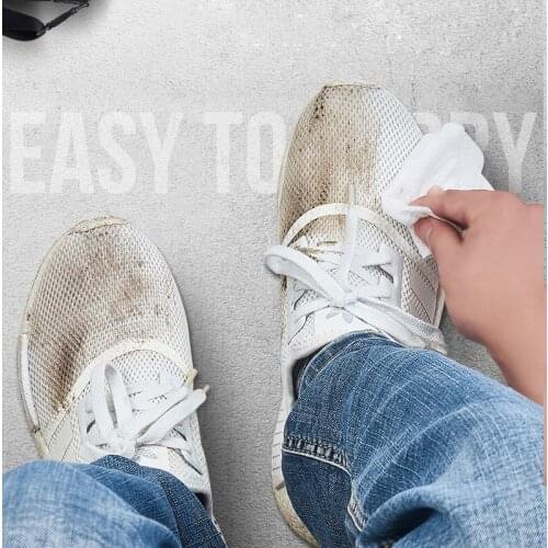 12pcs Disposable Wet Wipes Decontamination Shoes Wet Towel Paper Portable Leather Shoe Cleaning Care Wipes Quick Wipe Clean