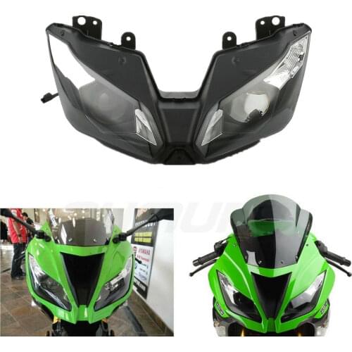 Motorcycle Front Headlight Head Light Lamp For Kawasaki Ninja ZX-6R ZX6R ZX636 2013-2016 15