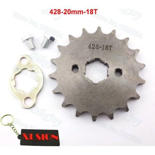 428 18 T Tooth 20mm ID Front Engine Sprocket for 140cc 150cc 160cc GPX SSR Orion SDG Dirt Pit Bike ATV Quad Scooter Motorcycle
