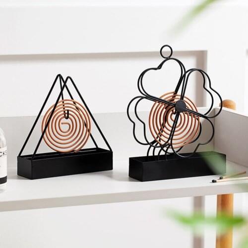 Retro Iron Art Spiral Mosquito Coil Holder Summer Day Coil Holder Frame Insect Repellent Holder Mosquito-repellent Incense Rack