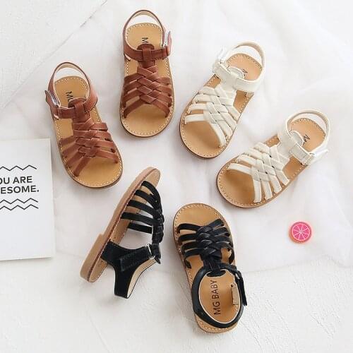 Summer Kids Beach Sandals For Girl Boy Flat Soft Bottom Non-slip Boys Sports Sandals Leisure 21-30 Children sandals For Toddler