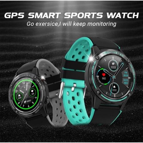 Smart Sports GPS Tracker Watch Waterproof IP67 Heart Rate Monitoring 5 Sport Modes Touch 1.3"IPS Unisex Smart Watches M6