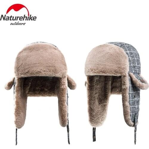 Naturehike Wool Polyester Material Mercerized Cotton Winter Cap Outdoor Camping Tourism Ski Windproof Warm Hat
