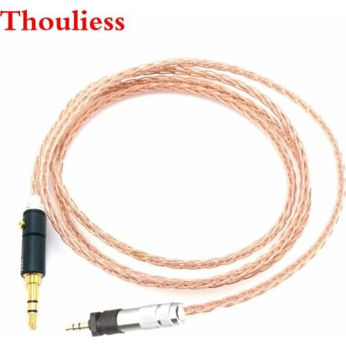 Thouliess DIY Free Shipping 8 Cores Litz braid Hi-OFC Headphone Cable For Philips SHP9000 SHP8900 Headphones