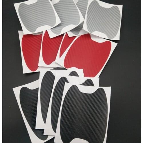 Universal 4 carbon fiber car door protector bowl sticker auto parts for Buick Regal Lacrosse Excelle GT/XT/GL8/ENCORE/Enclaves