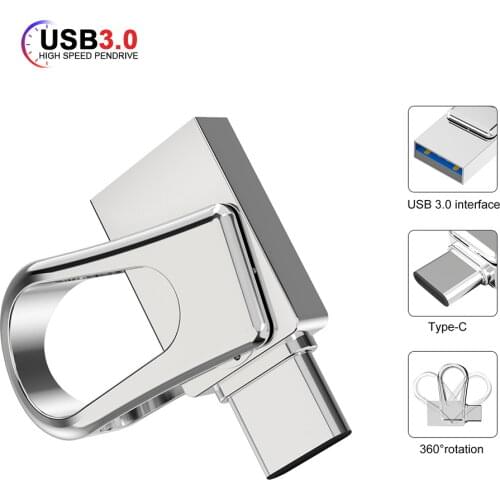 TOPESEL USB-Stick 2-in-1 OTG USB C Stick Speicherstick USB-C vs USB 3.0 USB Flash Drive Type C for Laptop/MacBook/Tablet/Phone