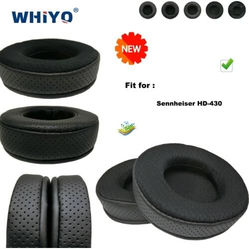 Replacement Ear Pads for Sennheiser HD-430 HD430 HD 430 Headset Parts Leather Cushion Velvet Earmuff Headset Sleeve Cover