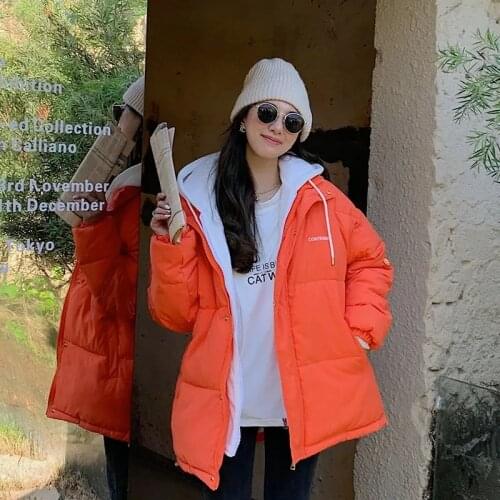 2021 New Winter Jacket Coat Women Warm Parkas Snow Wear Thicken Warm Cotton Padded Jacket Female Loose Wadded Jackets Plus Size