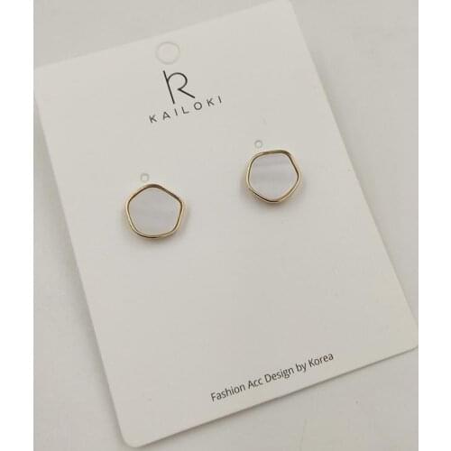 Women Geoemtric Shell Earring Irregular Fresh Shell Earrings for Women Charm Jewelry Earring Brincos Korea Bijoux