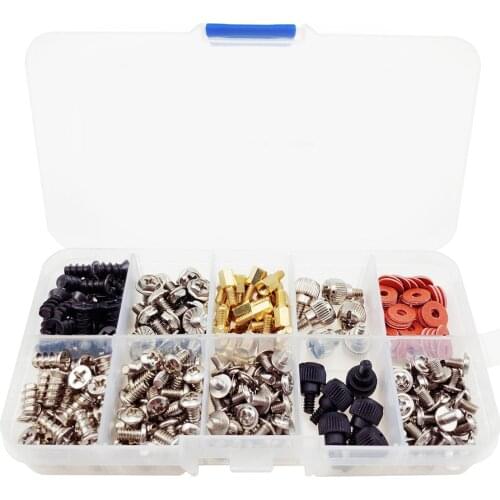 300PCS/Box Personal Computer Screw Standoffs Set Assortment Kit For Hard Drive Computer Case Motherboard Fan Power