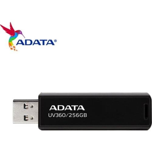 ADATA UV360 USB 3.2 Flash Drive 256GB 128GB 64GB 32GB USB Pendrive Black Memory Stick Pen Drive for PC