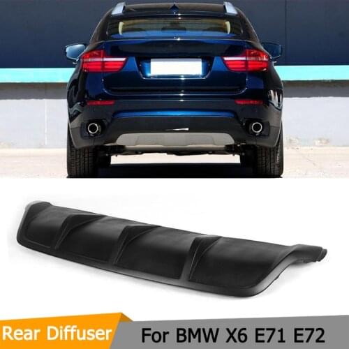 FRP Matt Black Painted Car Diffuser For bmw X6 E71 E72 2008-2014