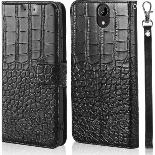 Crocodile skin Leather Case For HTC one E9 PU Wallet Flip Stand Cover for HTC one E9 Plus Magnetic With Strap