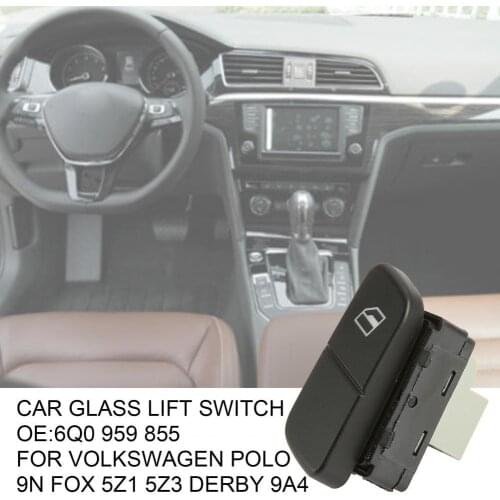 Electric High Strength Replacement Window Lifter Switch Car Glass Lift Controller 6Q0959855 for Volkswagen 9N Fox 5Z1 5Z3