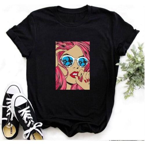 Women Oversized Short Sleeve T-shirt Sweet Cool Style Street Trend Casual Solid 7 Color Harajuku Top Male