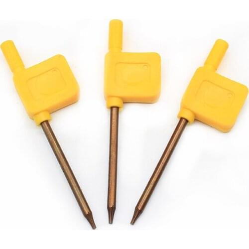 Yellow flag wrench T6 Tools Holder Accessories standard Torx for CNC tool holder Torx screw wrench