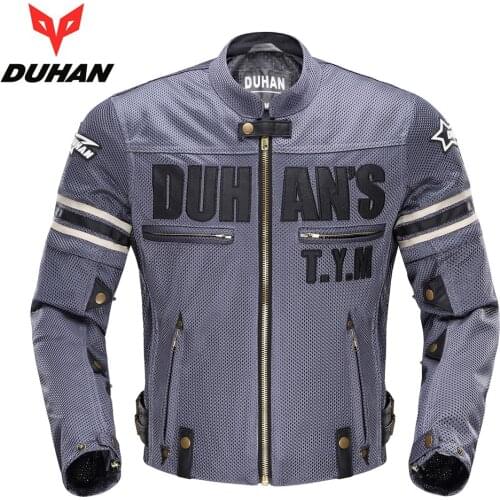 DUHAN Men Summer Racing Clothing Motorcycle Jacket Motocross Jackets Clothes Breathable Motos Suits Coats