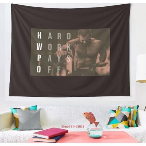 Mat Fraser CrossFit Hard Work Pays Off HWPO tapestry Wall Hanging Tapestries for Living Room Bedroom Decor