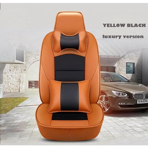 Custom car seat cover leather for Mercedes Benz ML GLA GLK GLE S E G Class Dodge Challenger Avenger Caliber covers for cars