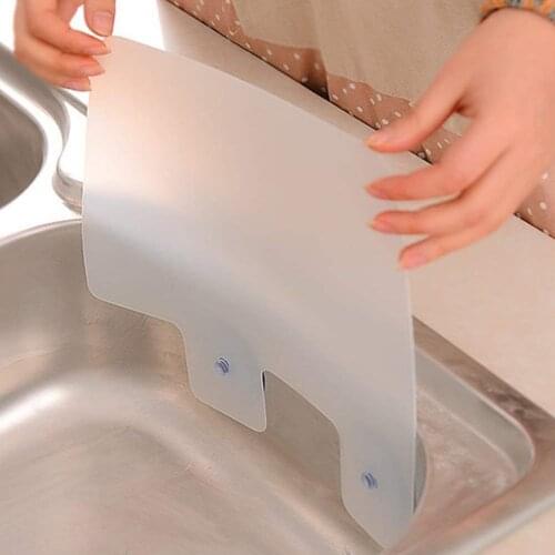 Kitchen Organizer Shelf Wall Shelf Sucker Splash Water Baffle Pool Board Kitchen Rack Bathroom Accessories Sink Shelf