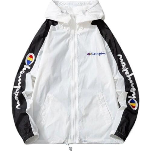 2021 Spring Summer New Jacket For Men Brand Clothing High Street Hip Hop Hooded Casual Outerwear Loose Windbreaker Thin Coat