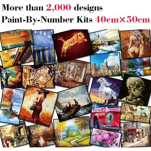 Mileelife Paintting By Numbers for Kids Adults DIY Beginner Oil Painting Kit Home Decoration