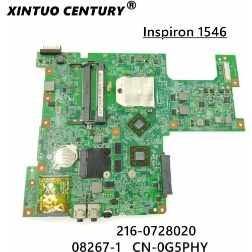 CN-0G5PHY 0G5PHY G5PHY For DELL 1546 Laptop motherboard 08267-1 48.4CX01.011 with 216-0728020 GPU Onboard DDR2 fully tested