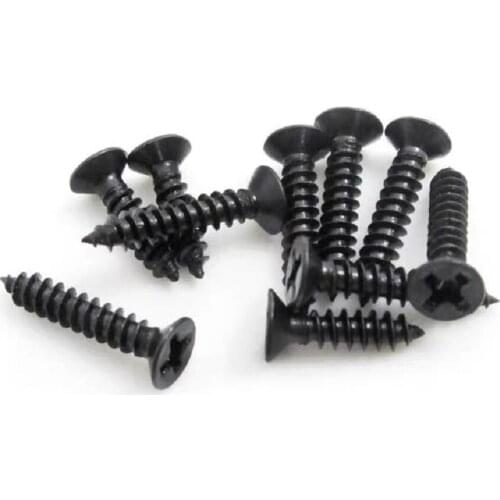1000/500pcs/lot M3.5 M4 M5 M6 GB846 KA Black 304 Stainless steel flat head cross countersunk head self-tapping screw