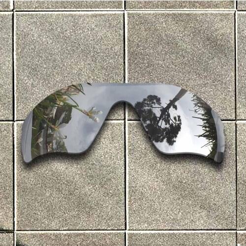 Silver Titanium Polarized Sunglasses Replacement Lens for-Oakley Radar Path Frame 100% UV Protection Good Fitness