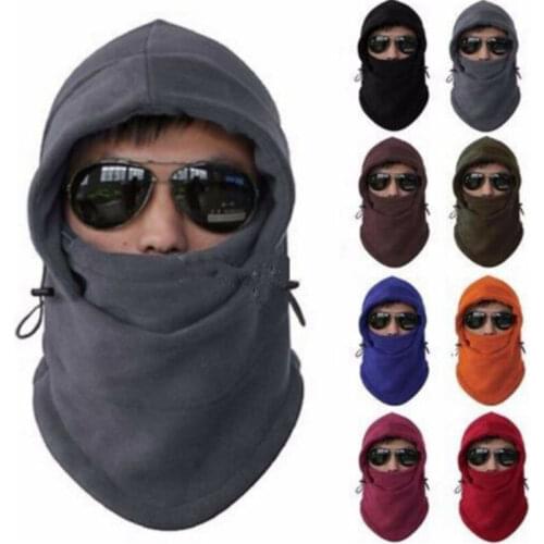 Windproof Cap Thick Warm Snow Cap Face Mask Cycling Bomber Hat Outdoor Fashion Men Women Winter Fleece Hats