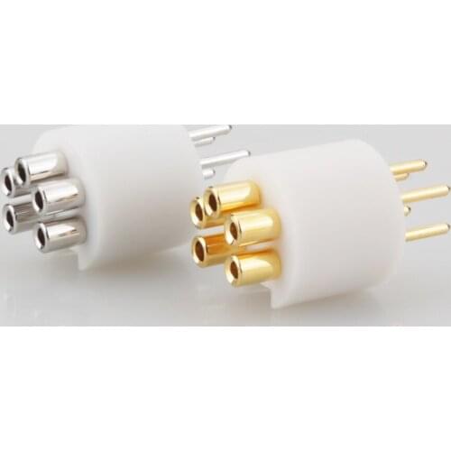 Viborg LP107G Pure Copper M DIN Gold plated plug, Turntable tonearm 5 pin male DIN connector FOR REGA LINN ROKSAN PROJECT GRACE