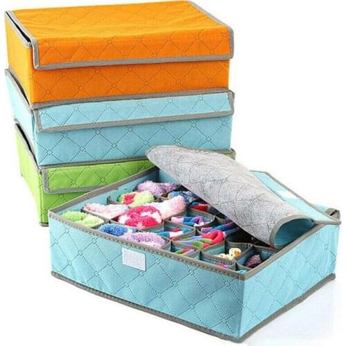Storage Boxes Underwear Divider Drawer Lidded Closet Organizer Interior Organizador For Ties Socks Shorts Bra