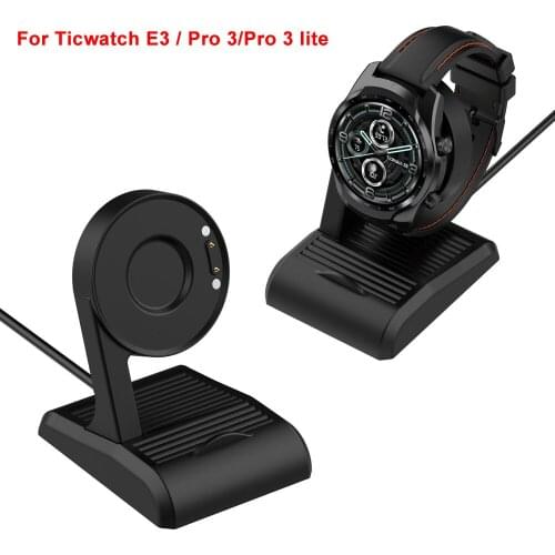 Charging Cradle Dock For TicWatch E3 Pro 3 Pro 3 GPS Charger Cable Stand For Ticwatch Pro 3 LTE USB Magnetic Adapter 100mm